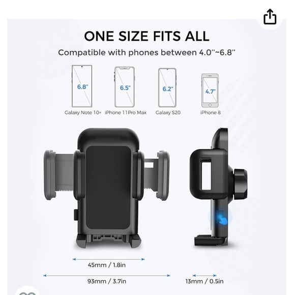 VSSMSSA CD Slot Car Phone Mount Holder - Picture 3 of 5